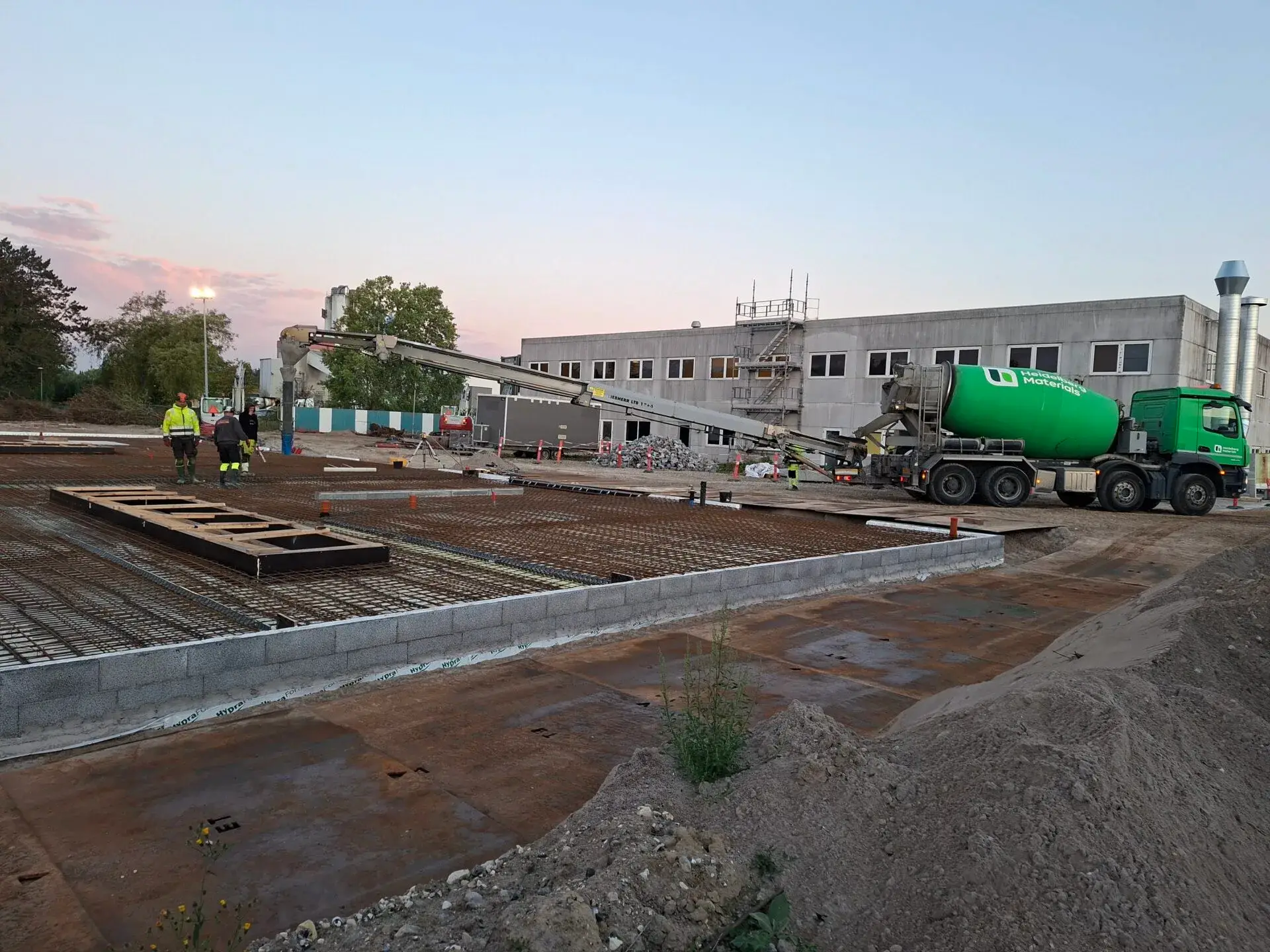 Byggearbejde på Rødovre materialeplads, oktober 2026