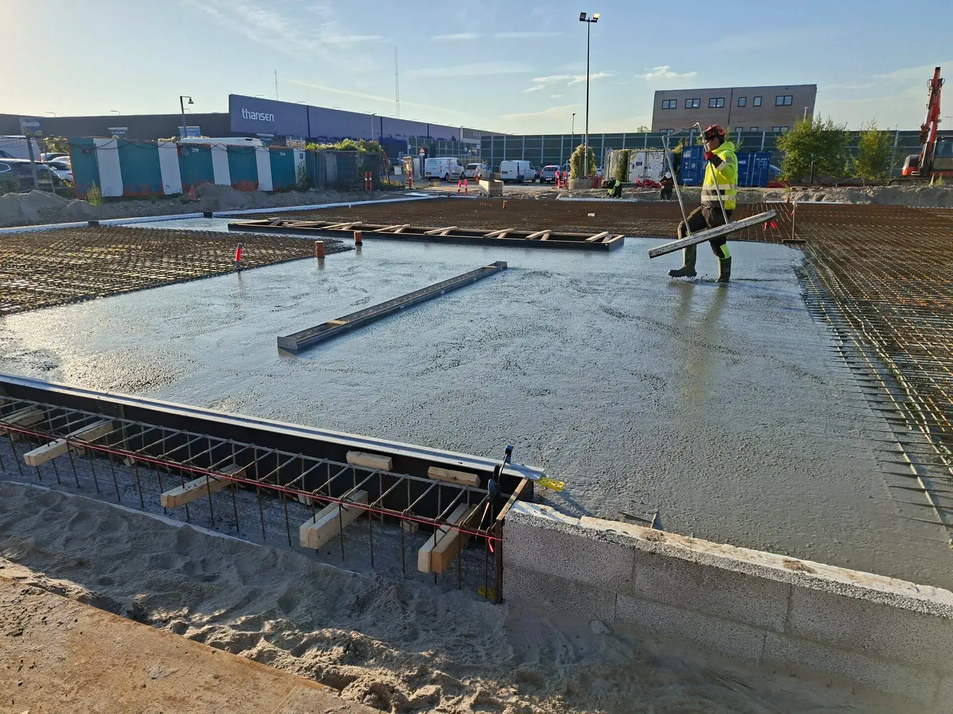 Rødovre materialeplads under opførelse, oktober 2026